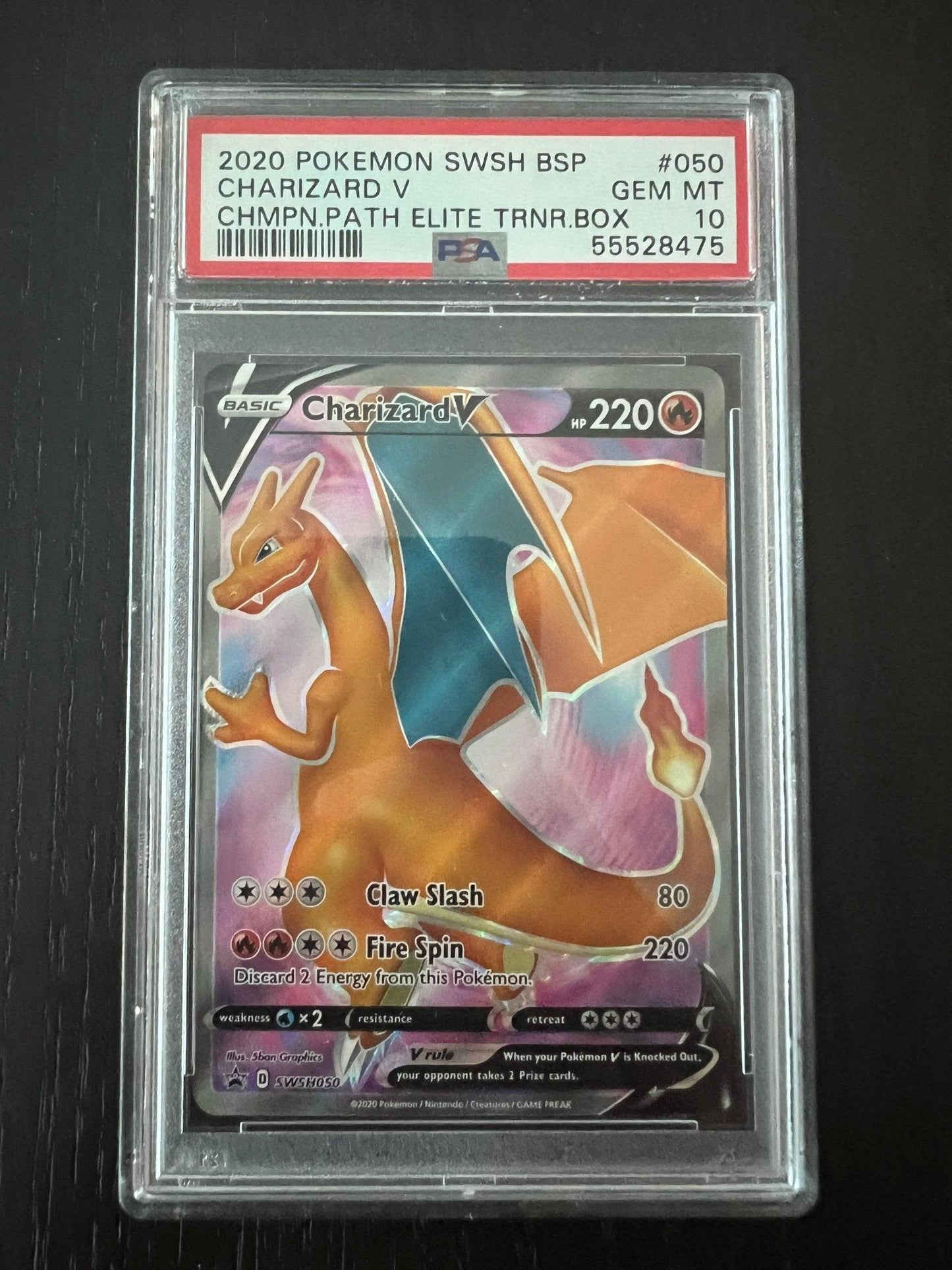 2020 Pokemon SWSH BSP Charizard V Champion's Path Elite Trainer Box #050 - PSA 10 GEM MINT - Supra Sneakers