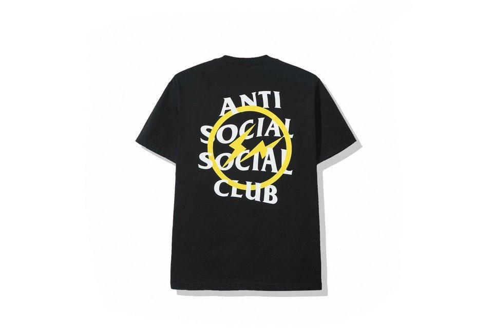 Anti Social Social Club x Fragment Yellow Bolt Tee - Supra Sneakers