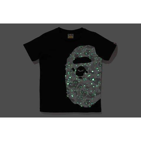 Bape Space Camo Side Big Ape Head Tee Ladies Black - Supra Sneakers