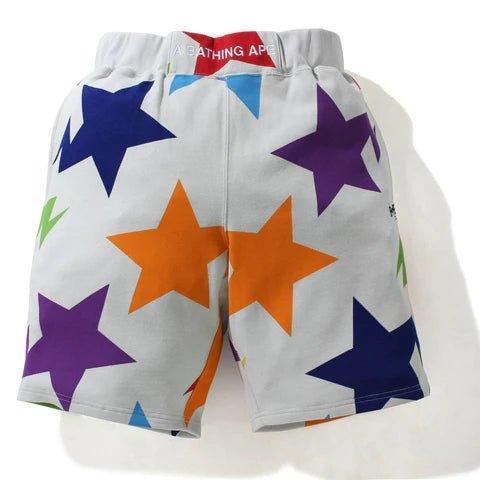 Bape Sta Pattern Wide Fit Sweat Shorts Multicolor - Supra Sneakers