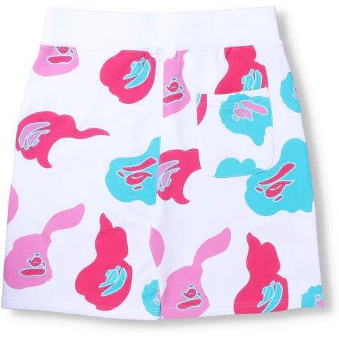 Bape Store Miami 2nd Anniversary Sweat Shorts White / Pink - Supra Sneakers