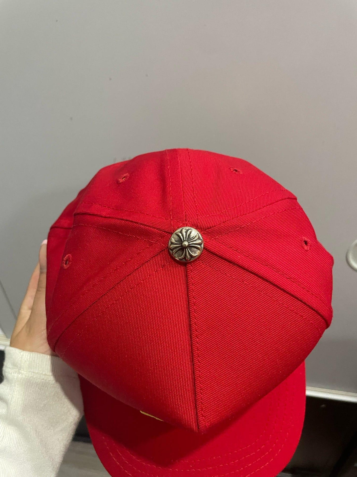 Chrome Hearts CH Silver Button Hat Red / Yellow - Supra Sneakers