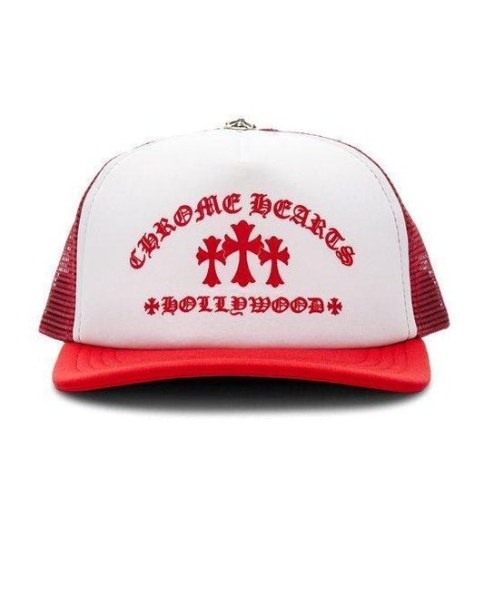 Chrome Hearts King Taco Cross Trucker Hat Red - Supra Sneakers