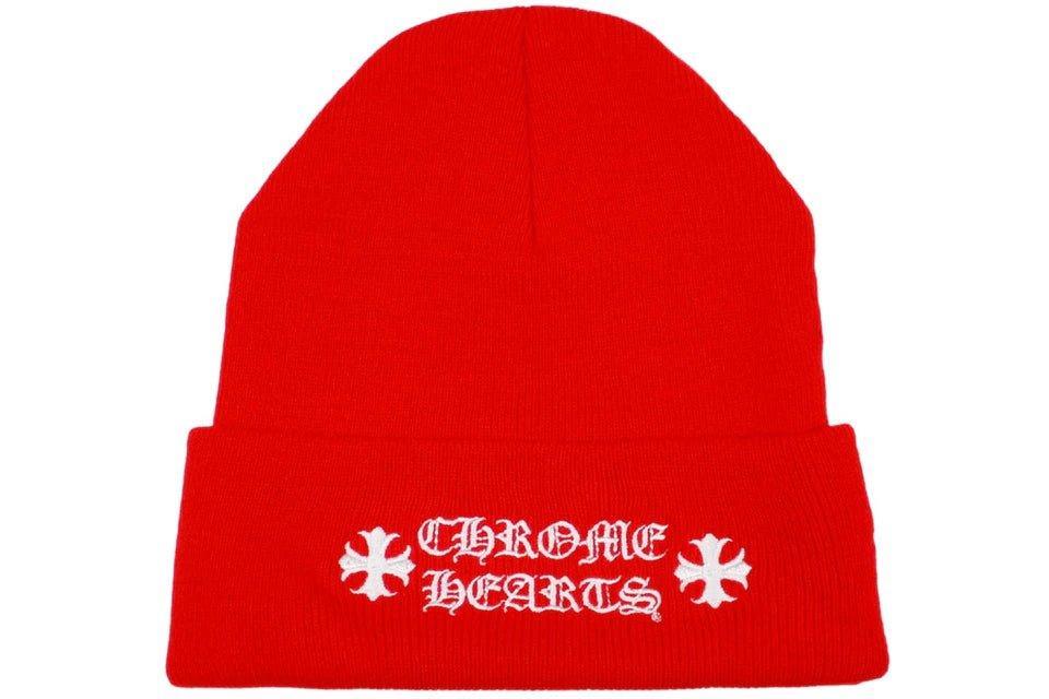 Chrome Hearts Logo Beanie Red - Supra Sneakers