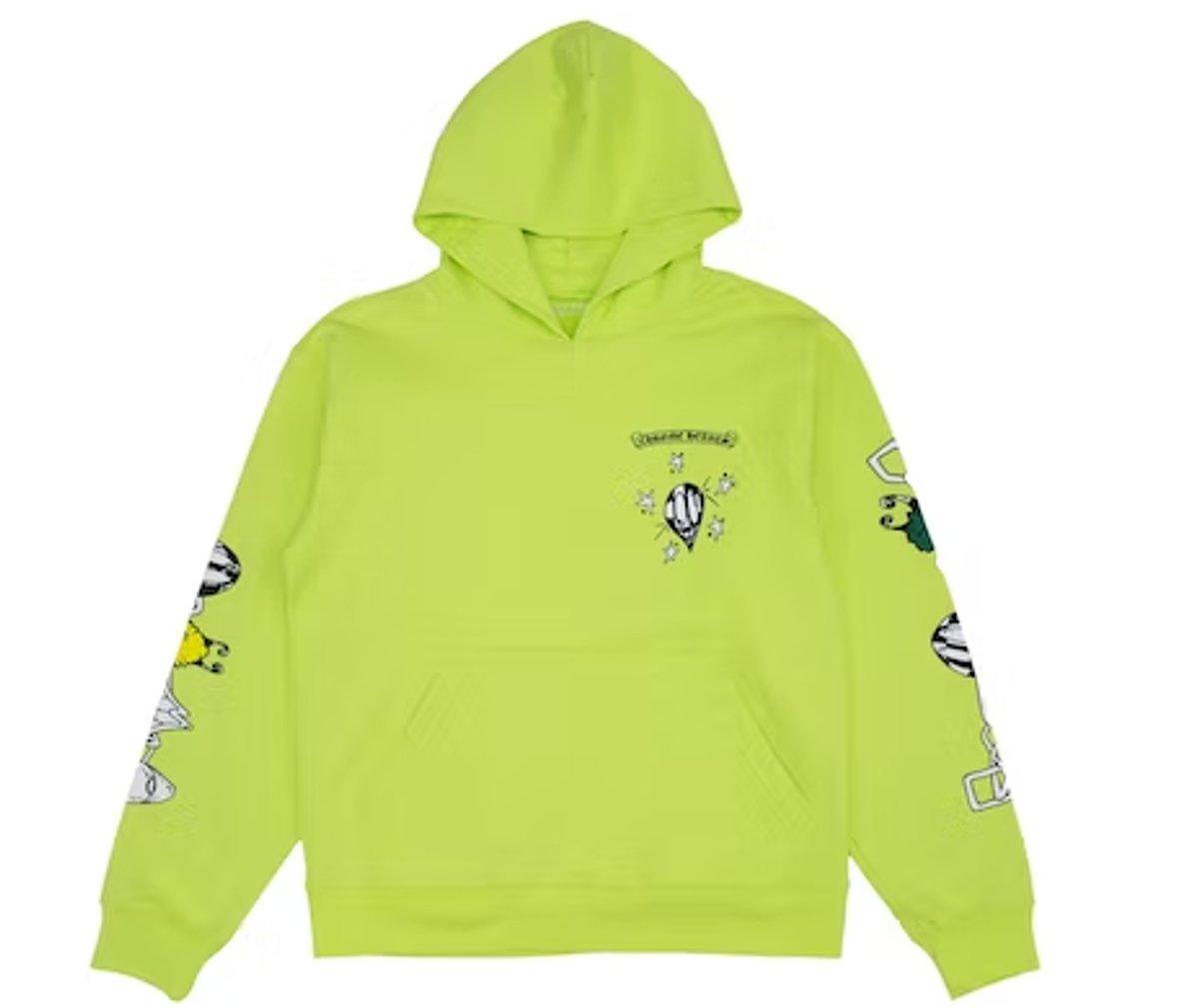 Chrome Hearts Matty Boy Link Hoodie Lime Green - Supra Sneakers