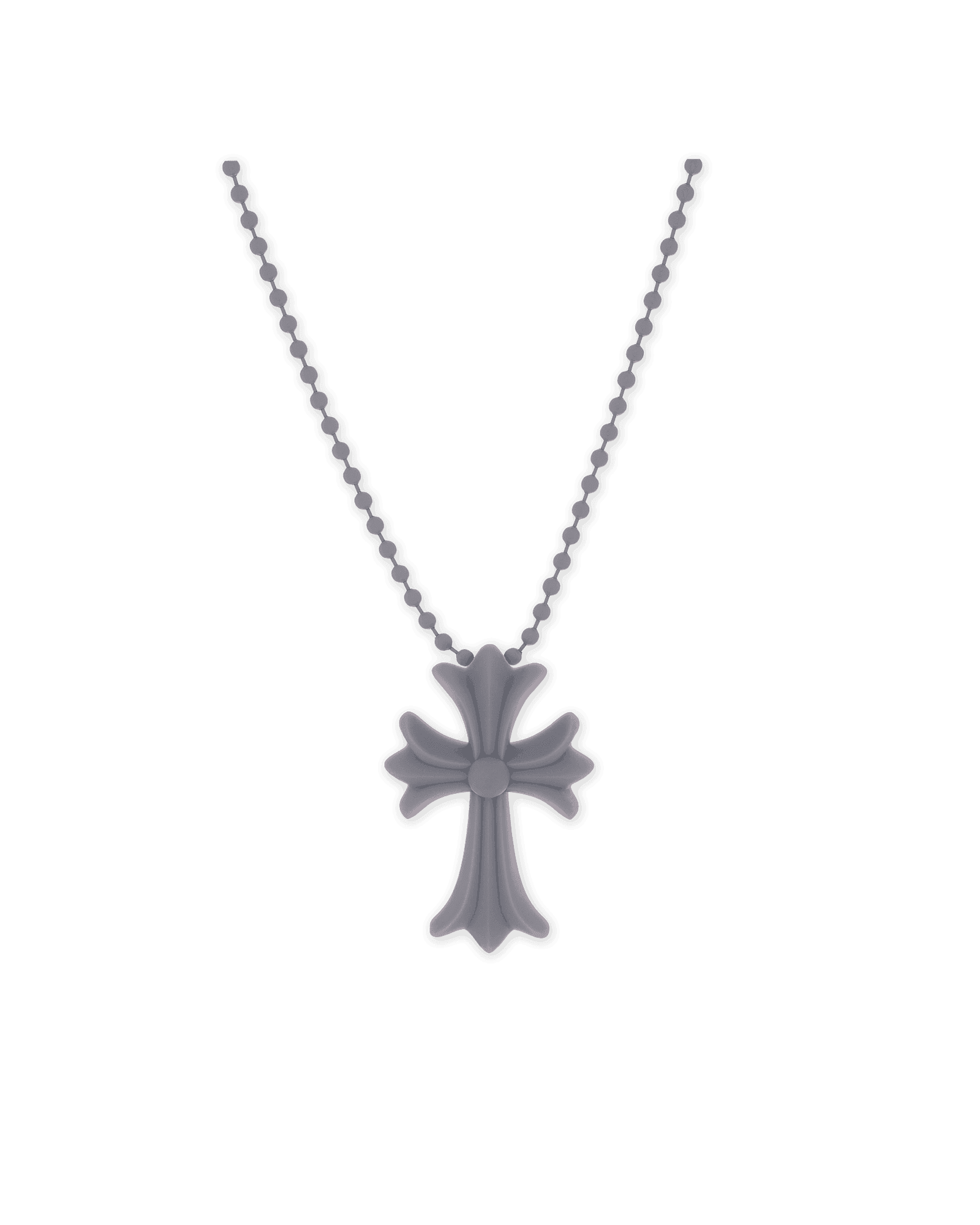 Chrome Hearts Silichrome Cross Necklace Grey - Supra Sneakers