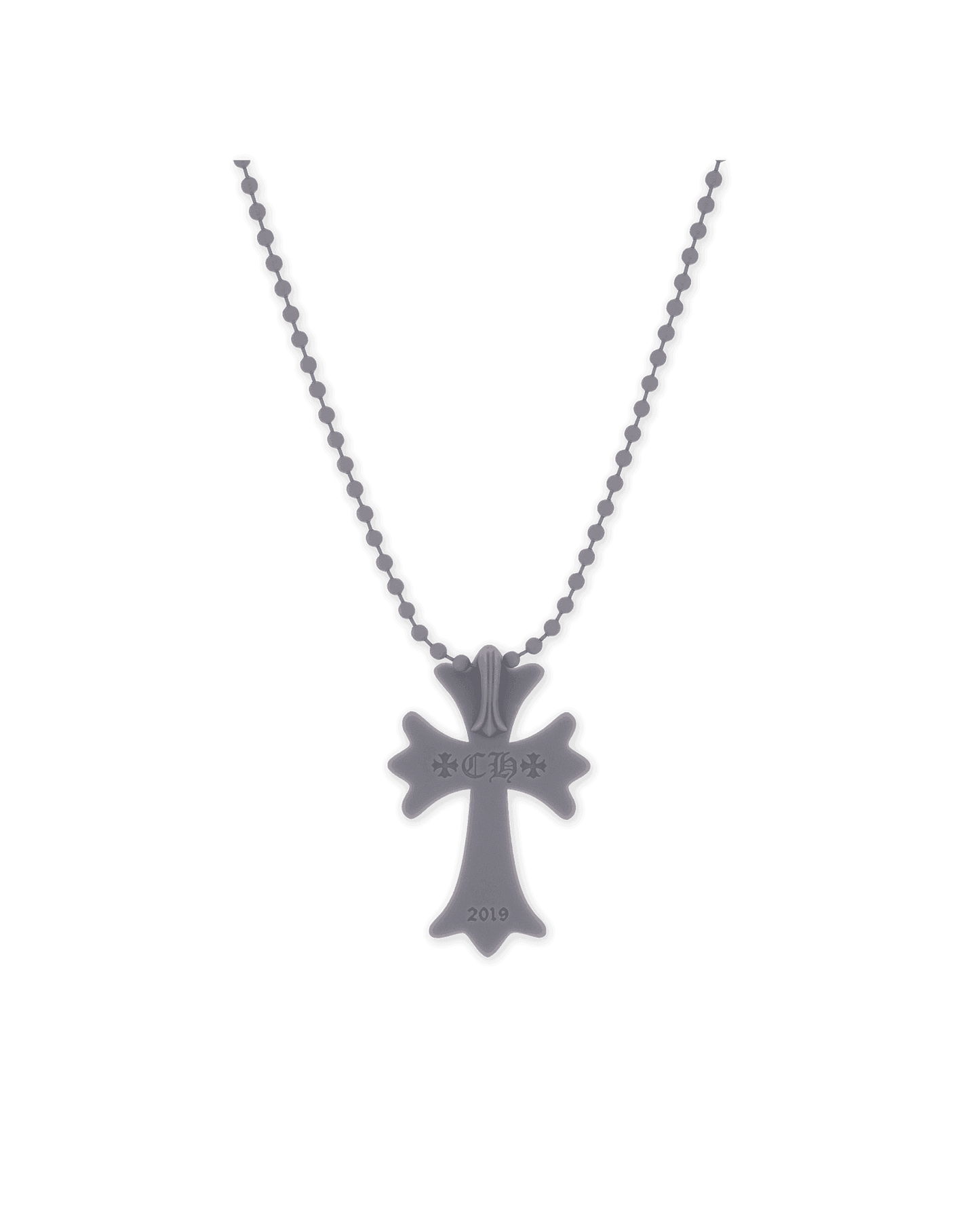 Chrome Hearts Silichrome Cross Necklace Grey - Supra Sneakers