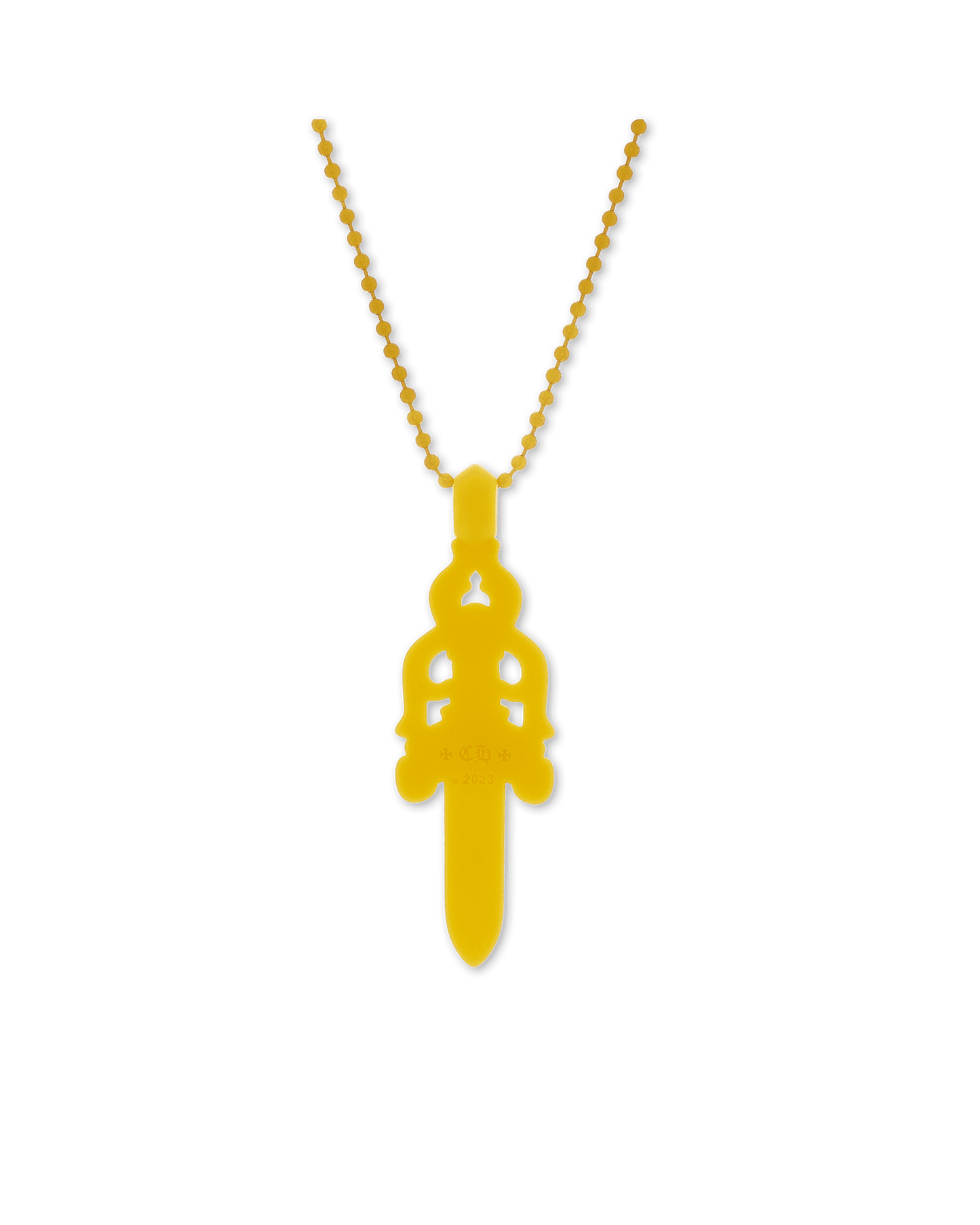 Chrome Hearts Silichrome Dagger Necklace Yellow - Supra Sneakers