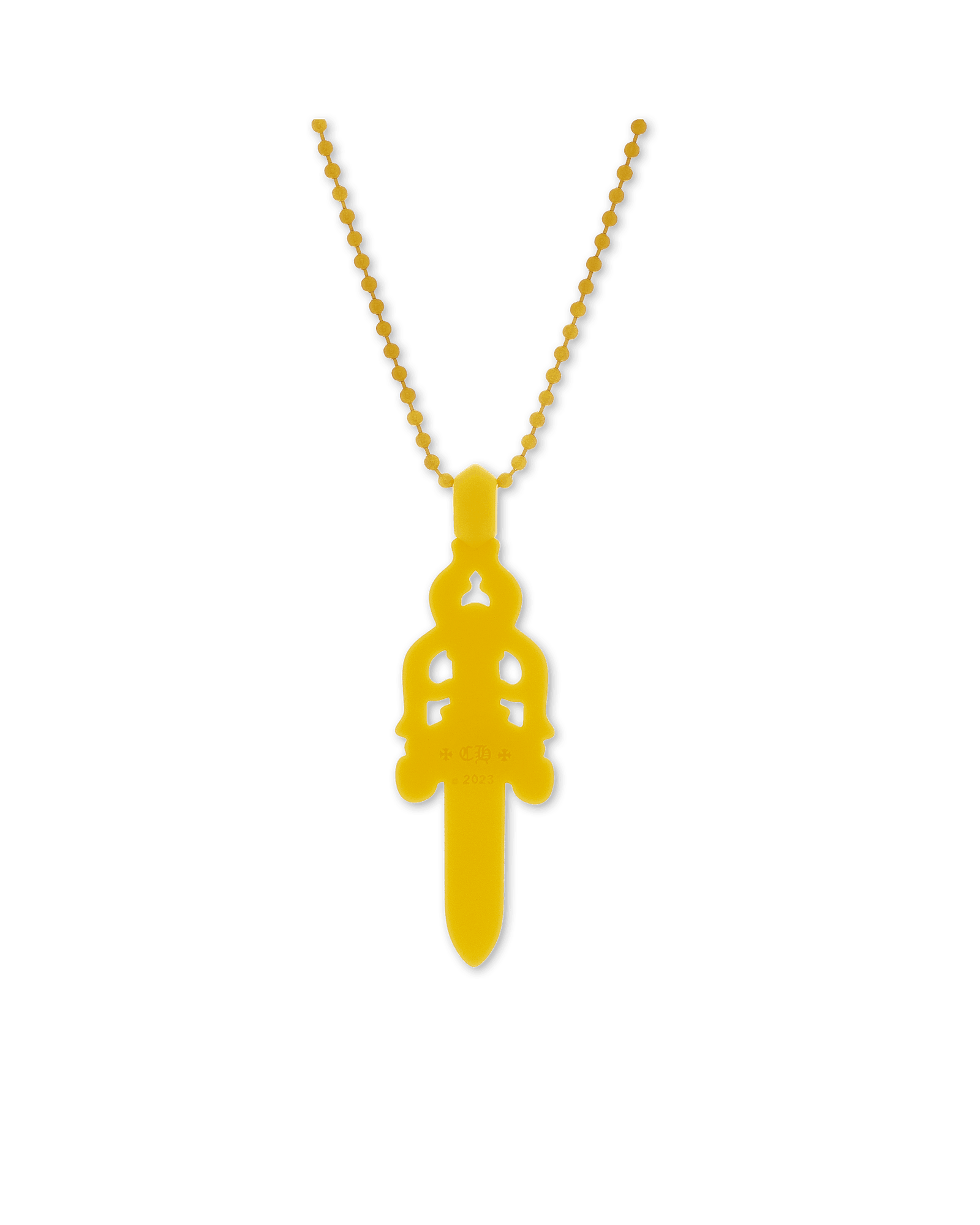 Chrome Hearts Silichrome Dagger Necklace Yellow - Supra Sneakers