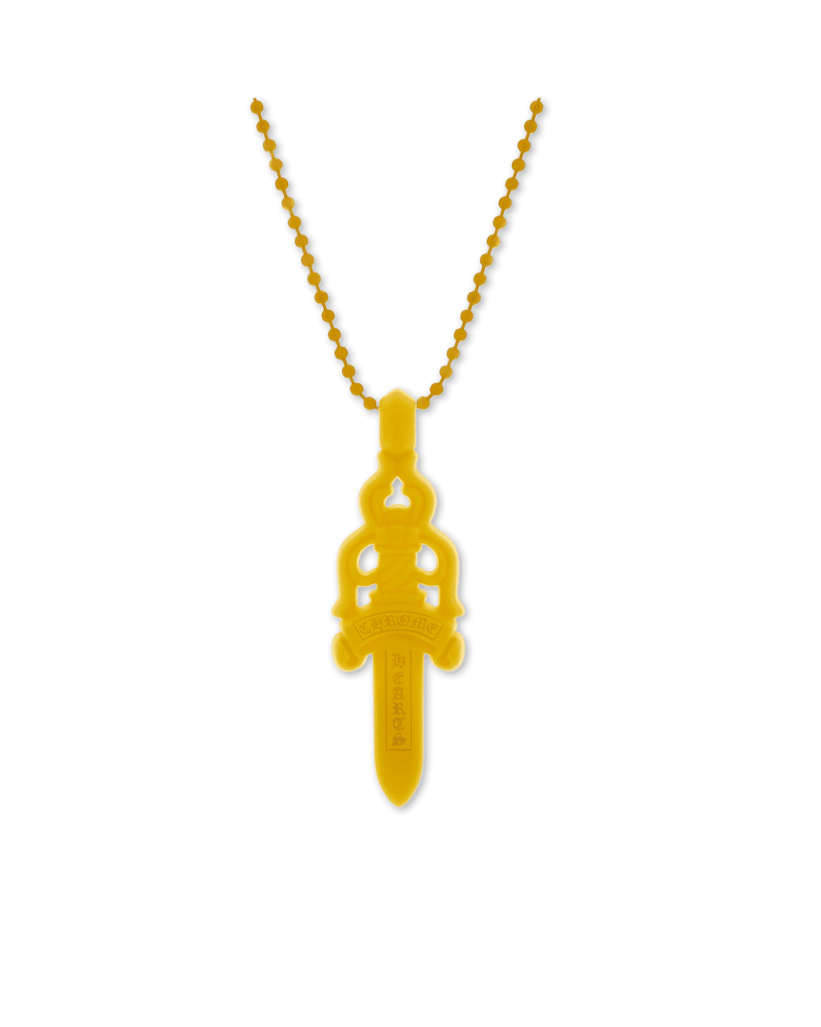 Chrome Hearts Silichrome Dagger Necklace Yellow - Supra Sneakers