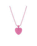 Chrome Hearts Silichrome Heart Necklace Pink