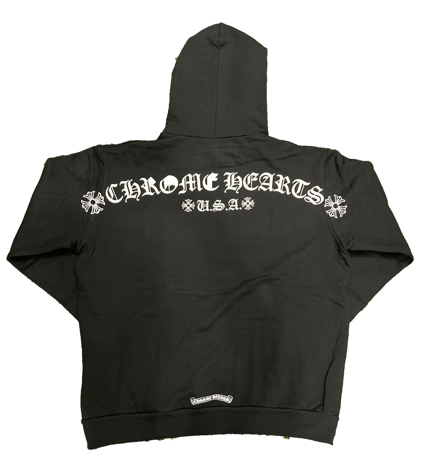 Chrome Hearts USA Shoulder Logo Hoodie Black - Supra Sneakers