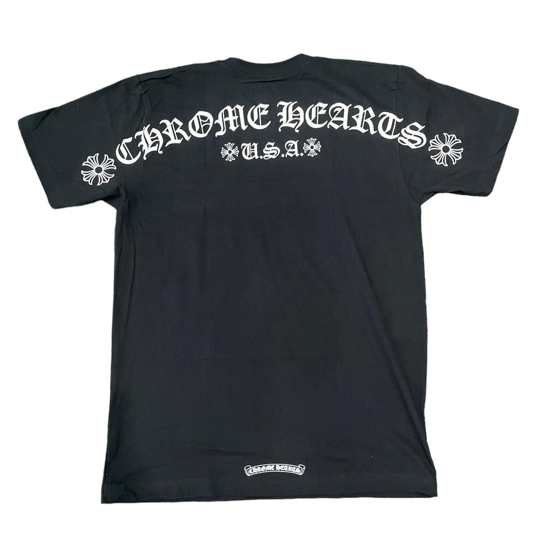 Chrome Hearts USA Shoulder Logo T-shirt Black - Supra Sneakers