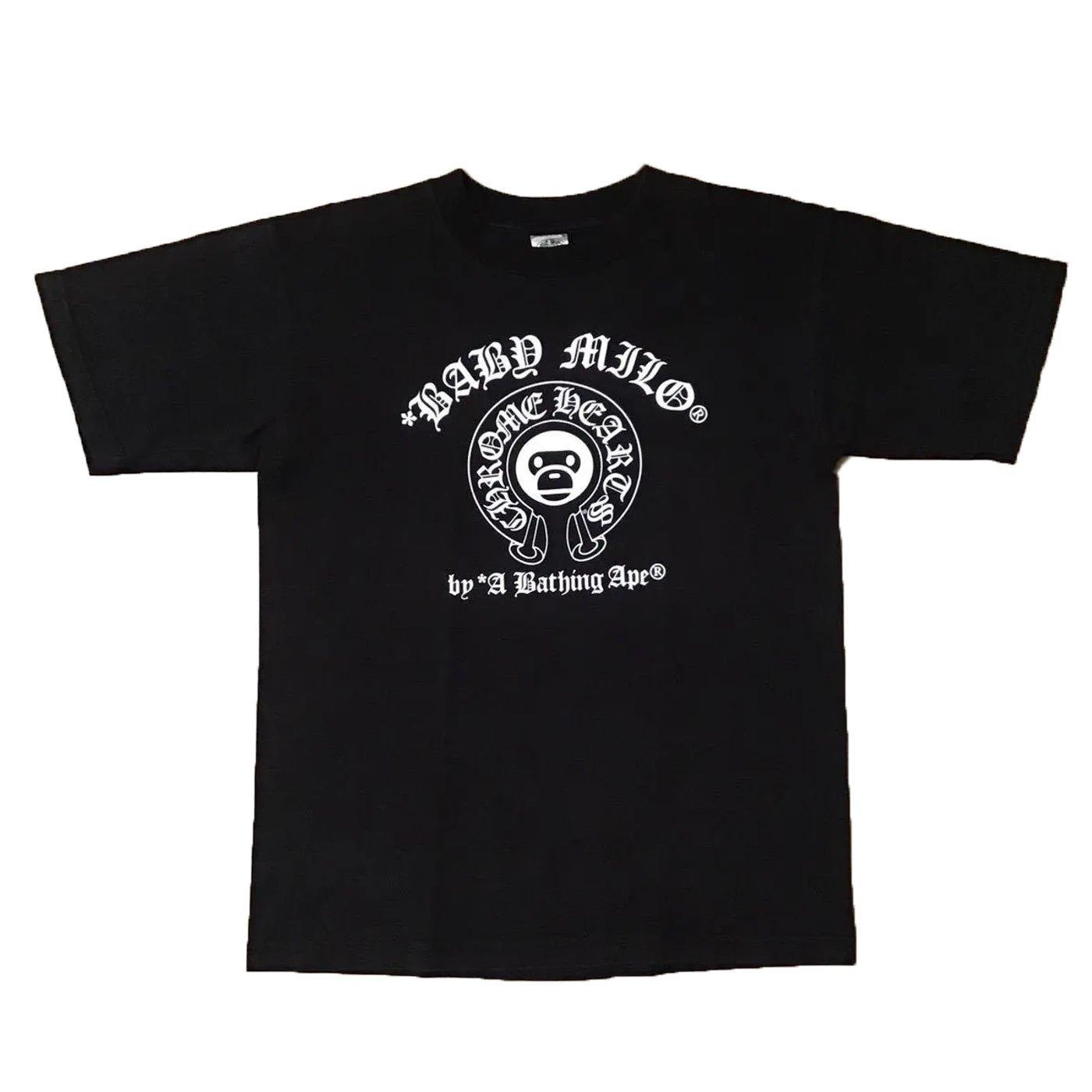 Chrome Hearts x Bape Baby Milo Tee - Black - Supra Sneakers