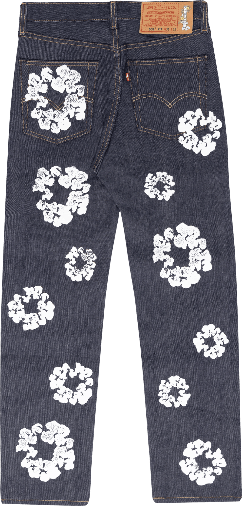 Denim Tears Levi's The Cotton Wreath Jean Selvedge - Supra Sneakers