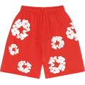 Denim Tears The Cotton Wreath Sweat Shorts Red