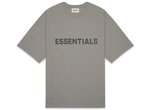 Fear of God Essentials Boxy Tee Appliqué Logo Cement - Supra Sneakers