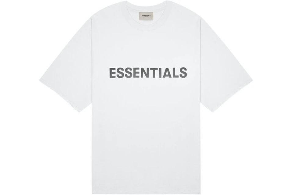 Fear of God Essentials Boxy Tee Appliqué Logo White - Supra Sneakers