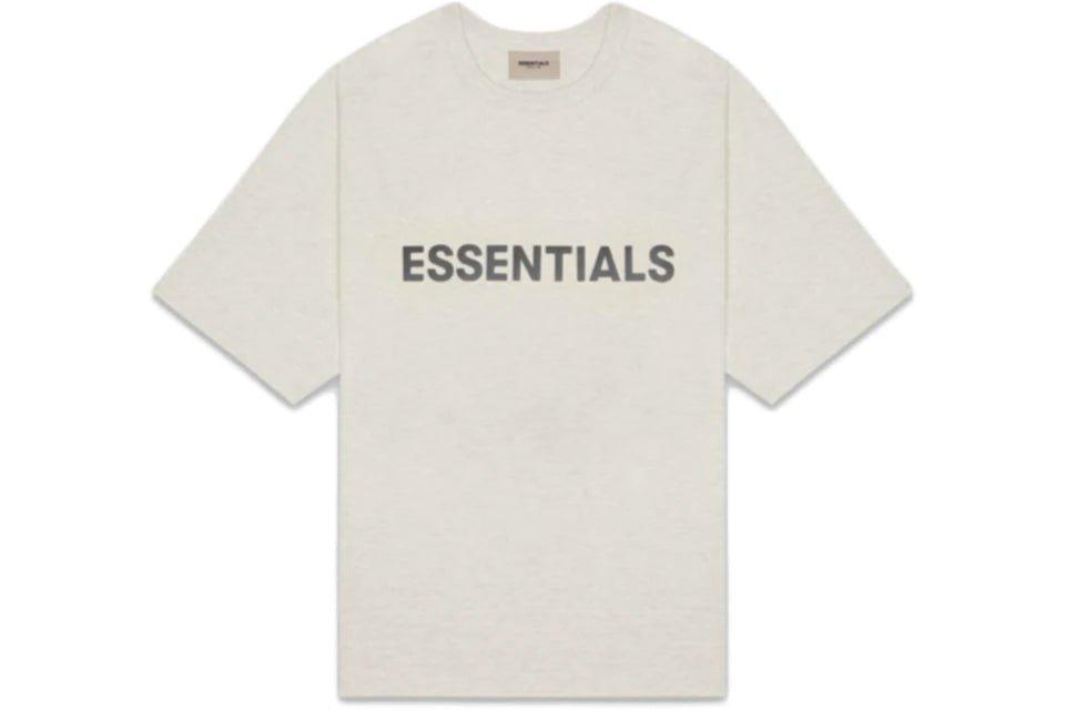 Fear of God Essentials Boxy Tee Appliqué Oatmeal - Supra Sneakers