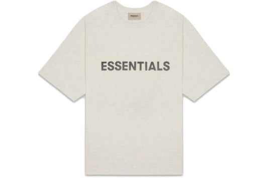 Fear of God Essentials Boxy Tee Appliqué Oatmeal - Supra Sneakers