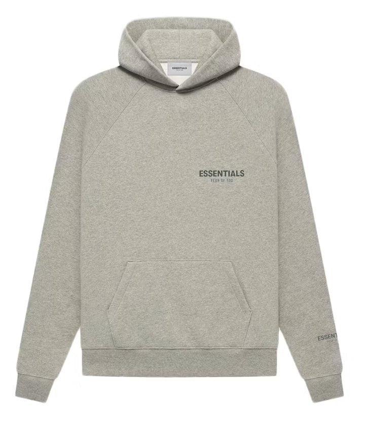 Fear of God Essentials Pullover Hoodie Dark Heather Oatmeal - Supra Sneakers