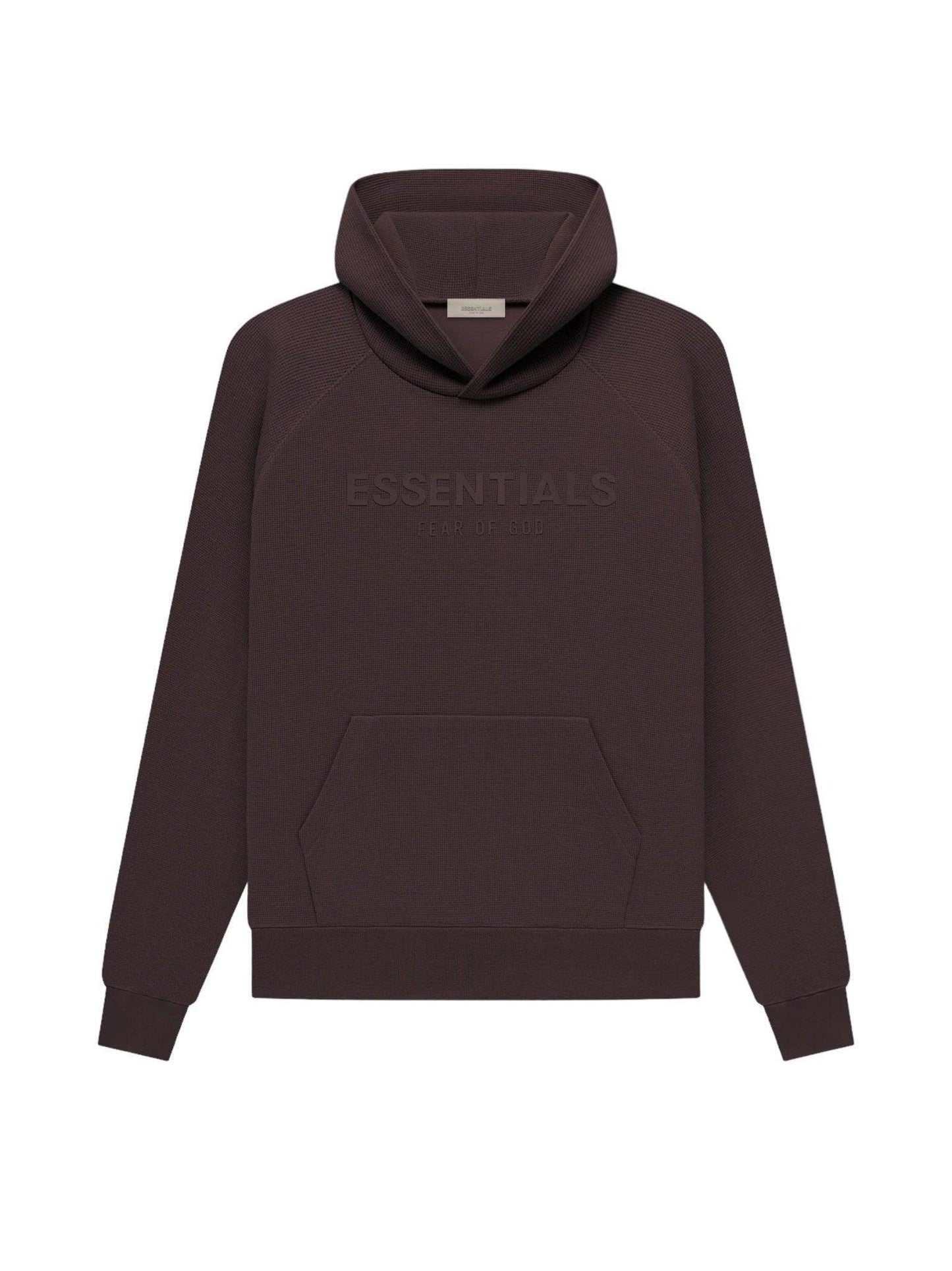 Fear of God Essentials Waffle Raglan Hoodie Plum - Supra Sneakers