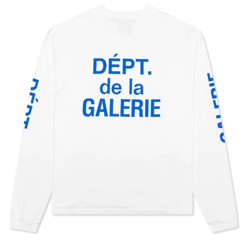 Gallery Dept. French Collector L/S Tee White Blue - Supra Sneakers