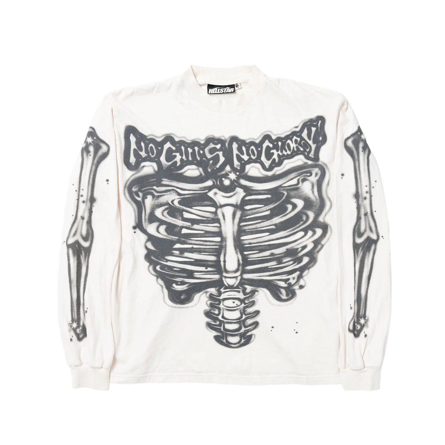 Hellstar Airbrushed Bones Longsleeve Tee - Supra Sneakers