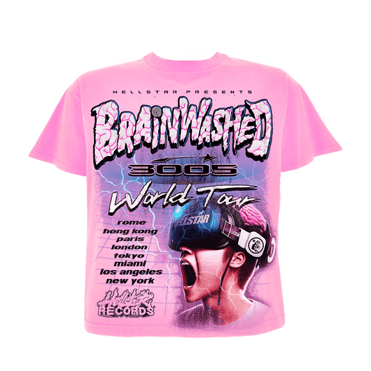 Hellstar Brainwashed World Tour T-Shirt - Supra Sneakers