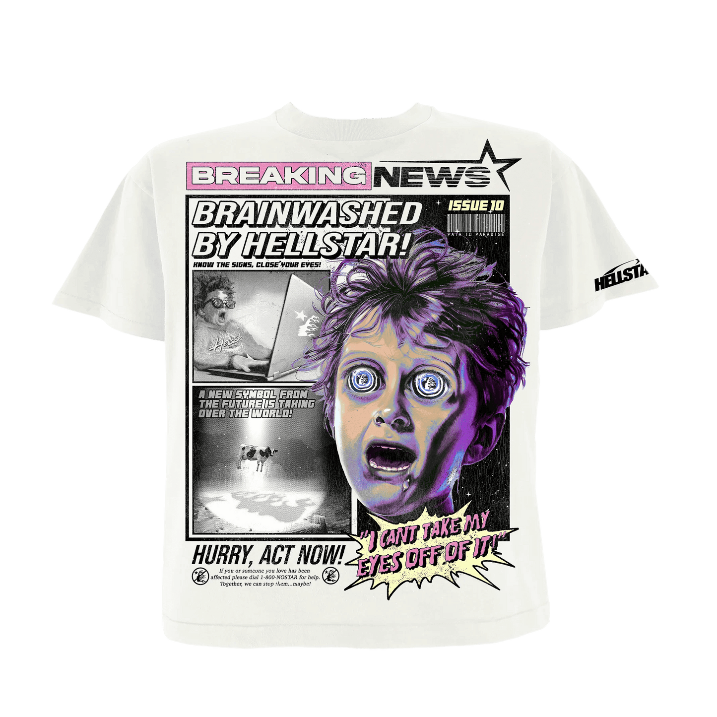 Hellstar Breaking News T-Shirt - Supra Sneakers