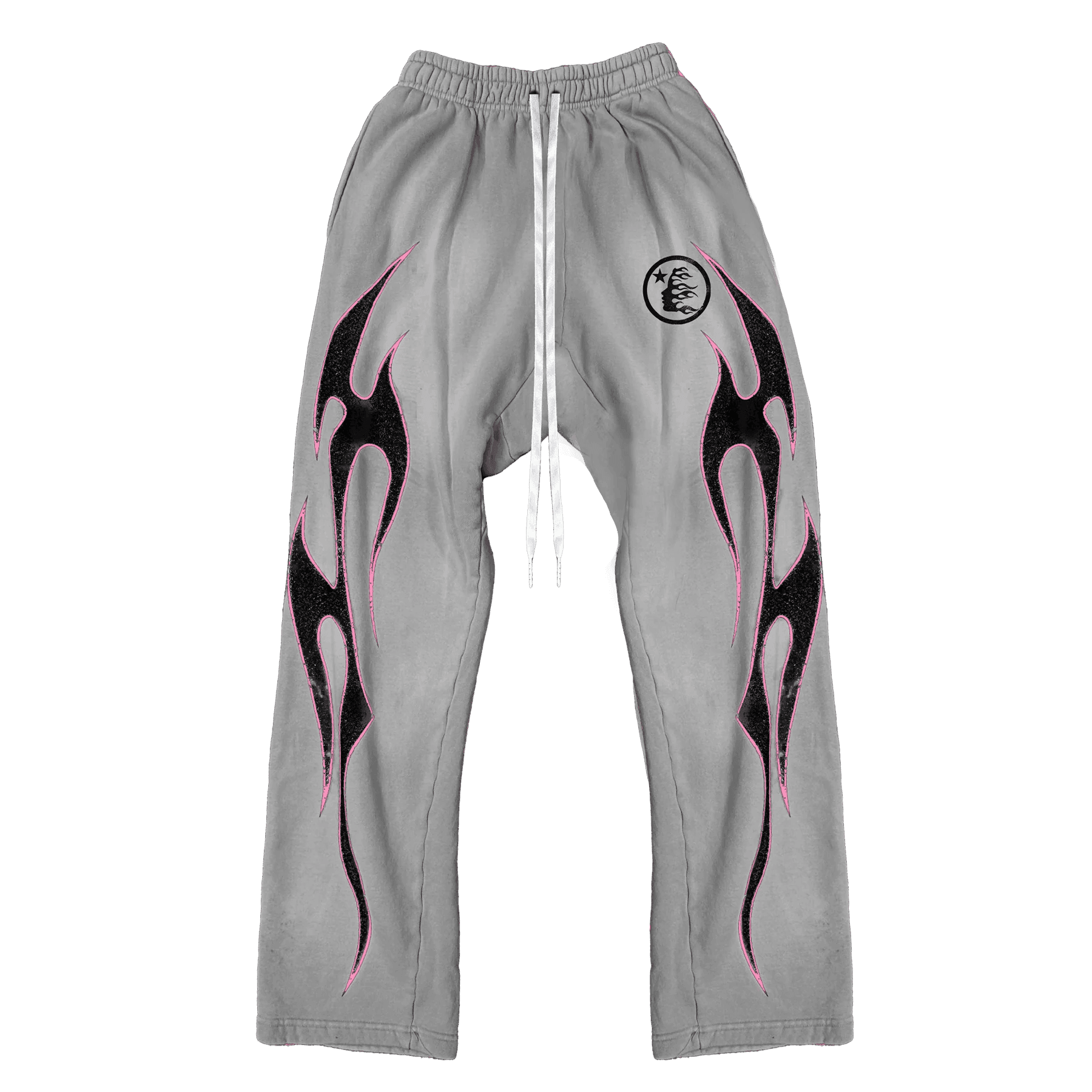 Hellstar Grey Future Flame Sweatpants - Supra Sneakers