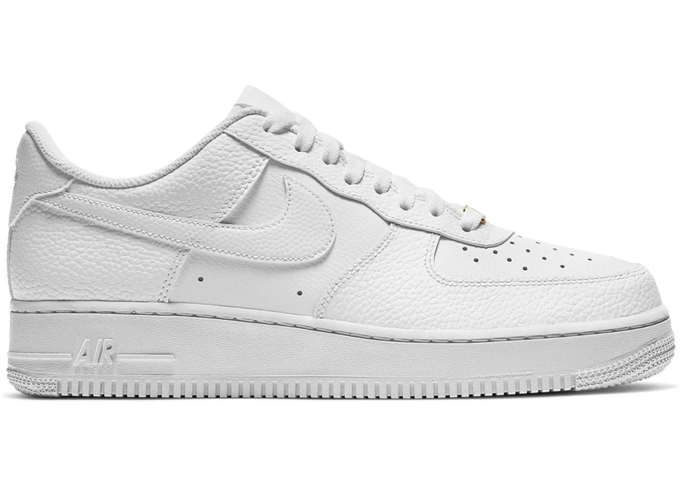 Nike Air Force 1 Low White Tumbled Leather - Supra Sneakers