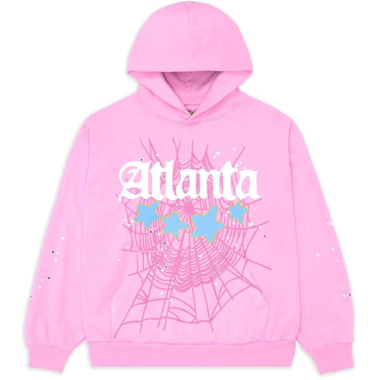 Sp5der Atlanta Hoodie Pink - Supra Sneakers