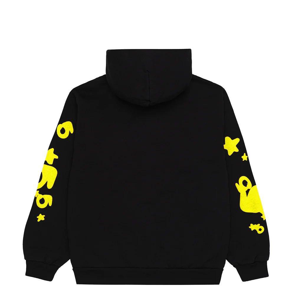 Sp5der Black & Yellow Beluga Hoodie - Supra Sneakers