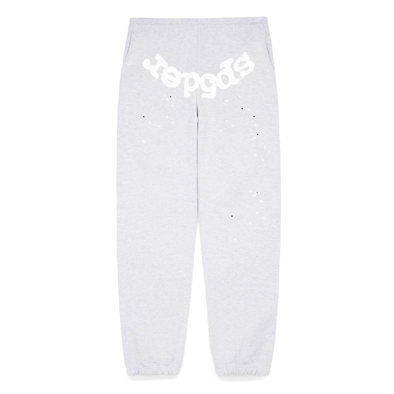 Sp5der Heather Grey OG Web Sweatpants - Supra Sneakers