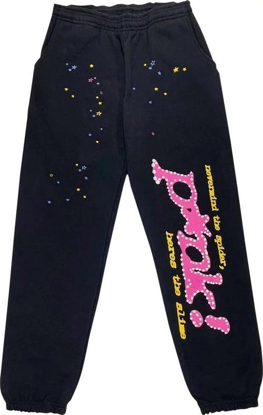 Sp5der P*NK Sweatpants Black - Supra Sneakers