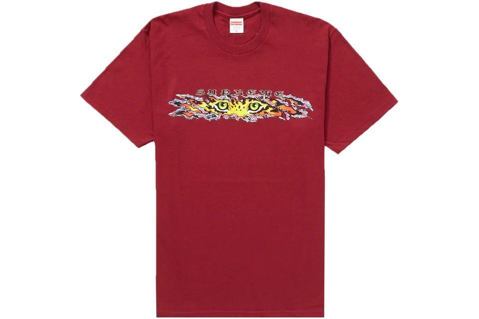 Supreme Eyes Tee Cardinal - Supra Sneakers