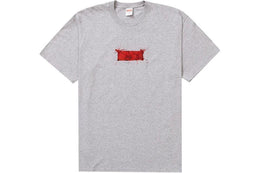 Supreme Ralph Steadman Box Logo Tee Heather Grey