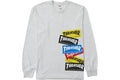 Supreme Thrasher Multi-Logo Langarmshirt Ash Grey