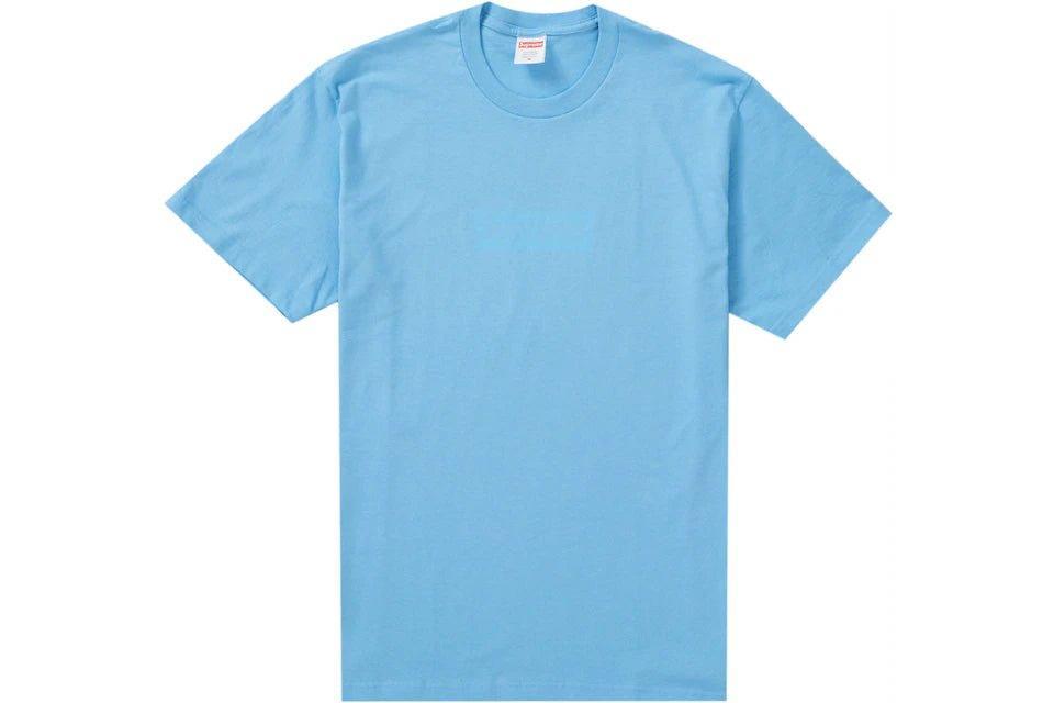 Supreme Tonal Box Logo Tee Bright Blue - Supra Sneakers