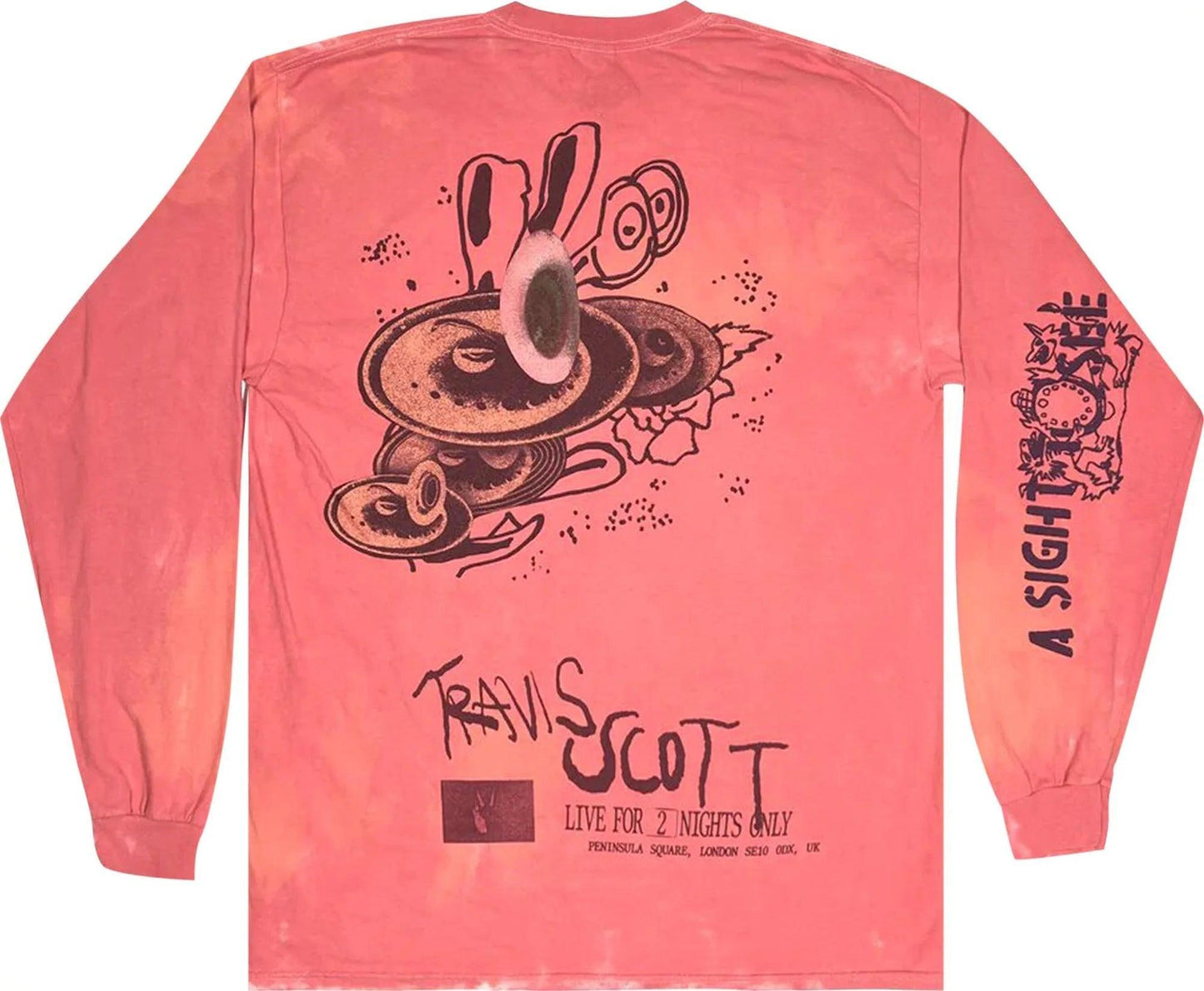 Travis Scott O2 Live Long-Sleeve Pink Tie-Dye - Supra Sneakers