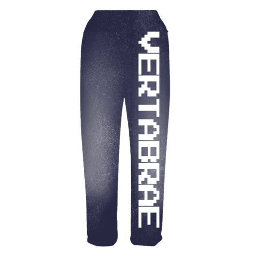 Vertebrae C-2 Sweat Pants Washed (Navy & White) - Supra Sneakers