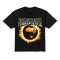 WWY Tee-shirt à flammes noir